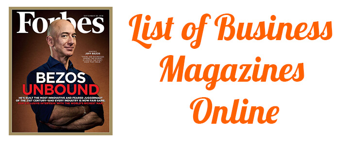 List Of Business Magazines